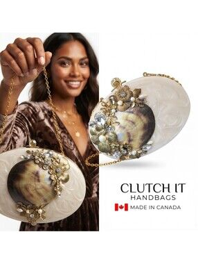 Clutch It Handbags Ariel Women Pearl Clutch Handbag Canada